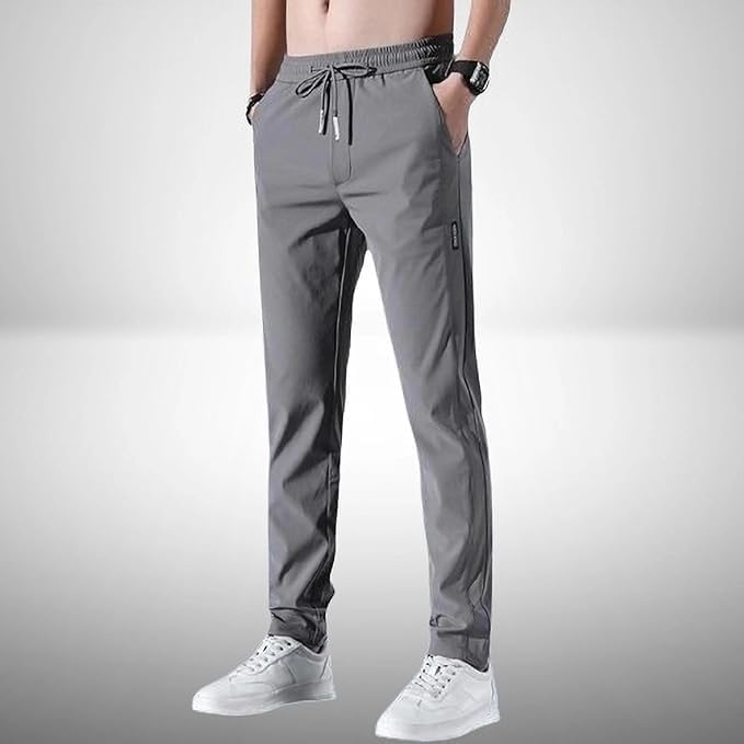 NOT9 Men's Lycra Solid Jogger Pants – Combo Pack of 2